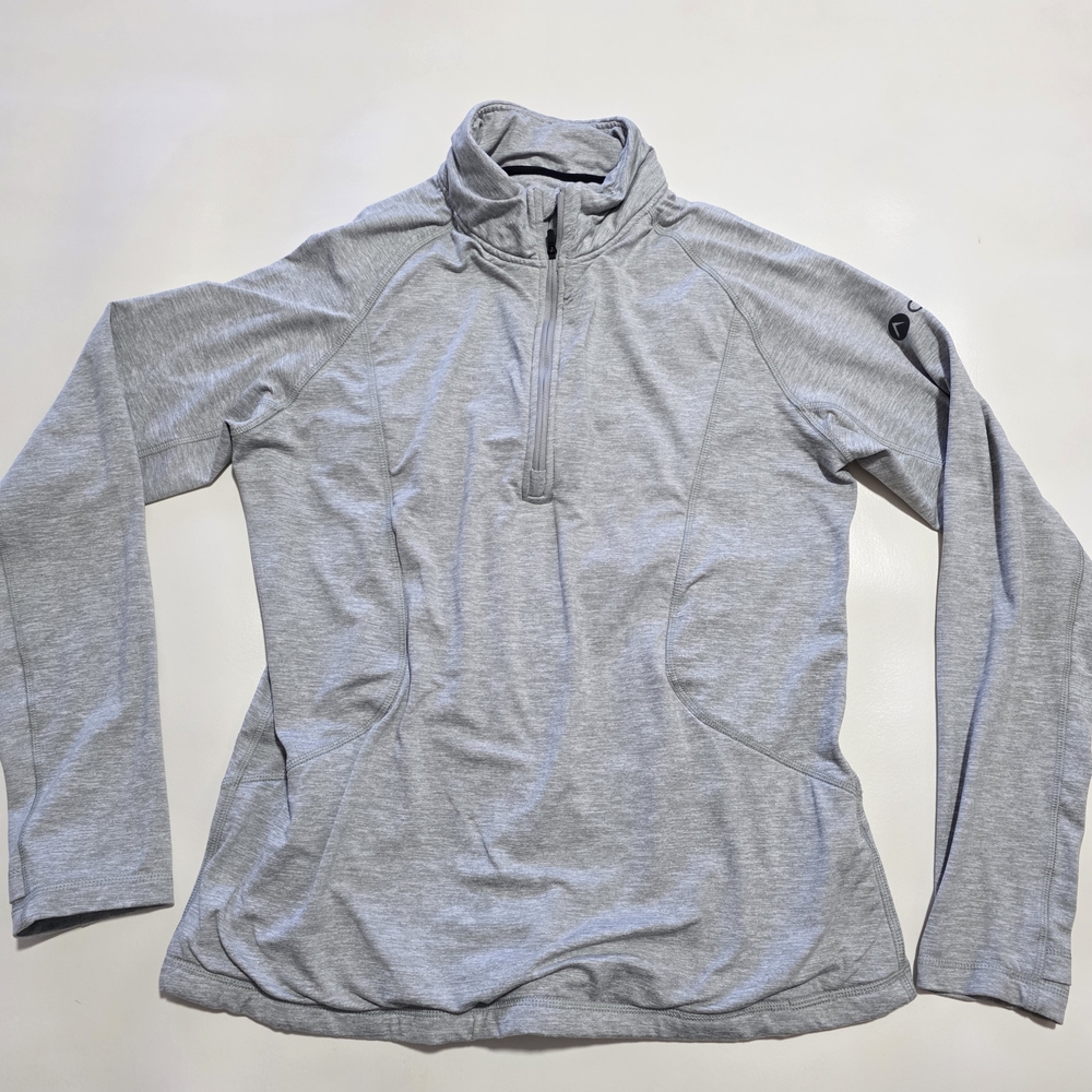 Oros Solar Core Athletic Top Women's Size M Blue 1/4 Zip Foam Insulated.